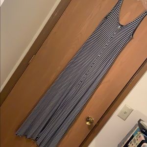 Striped Knit Maxi Dress